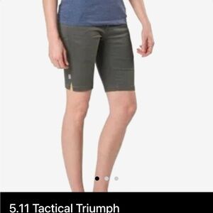 5.11 Tactical Women's Olive Bermudas